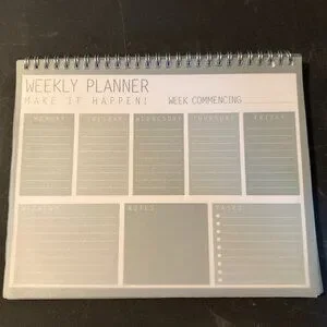 Office | Weekly Planner Pad 52 Tear Off Sheets Undated Calendar 158 ...